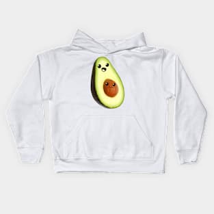 avocado faces Kids Hoodie